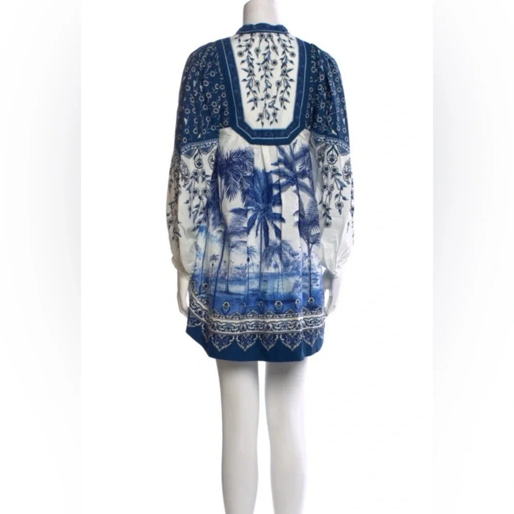 Farm Rio Palm Tree Beach Mini Dress size Large - Picture 5 of 6